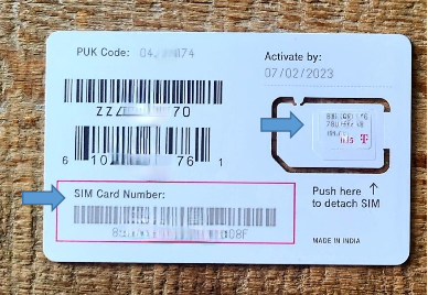 how to know number of sim card